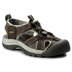 Sandals KEEN - Venice 1003989 Black Olive/Surf Spray Brown, Grey