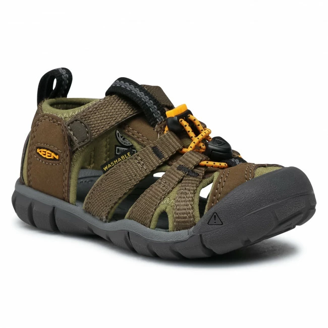 Sandals KEEN - Seacamp II Cnx 1025131 Military Olive/Saffron Green 3 Sandals KEEN - Seacamp II Cnx 1025131 Military Olive/Saffron Green