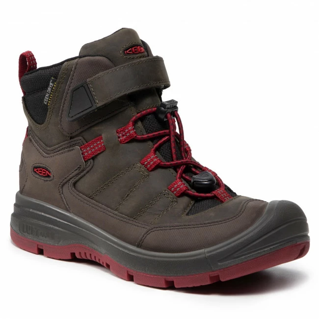 Trekker Boots KEEN - Redwood Mid Wp 1023885 Steel Grey/Red Dahlia Brown, Green 3 Trekker Boots KEEN - Redwood Mid Wp 1023885 Steel Grey/Red Dahlia Brown, Green