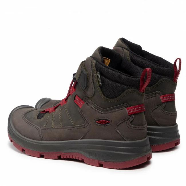 Trekker Boots KEEN - Redwood Mid Wp 1023885 Steel Grey/Red Dahlia Brown, Green 5 Trekker Boots KEEN - Redwood Mid Wp 1023885 Steel Grey/Red Dahlia Brown, Green - Image 3