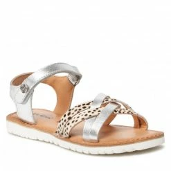 Sandals KICKERS - Betternew 858655-30 S Blanc Argent 33 Silver