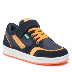 Velcro Trainers KICKERS - Bisckuit 858804-30 S Marine/Orange 103 Navy Blue