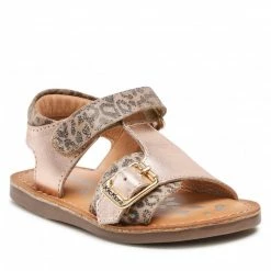 Sandals KICKERS - Diazz 784453-10 M Beige Leopard/Rose 113 Beige, Gold