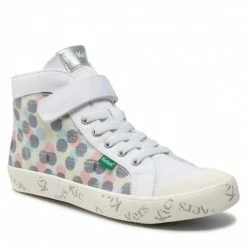 Boots Sneakers KICKERS - Godup 858435-30 D Blanc Pois Multico 33 White, Colourful