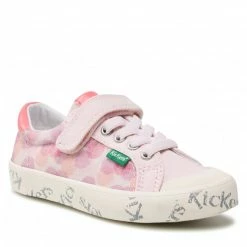 Velcro Sneakers KICKERS - Gody 860863-30 M Rose Pois Multico 133 Pink