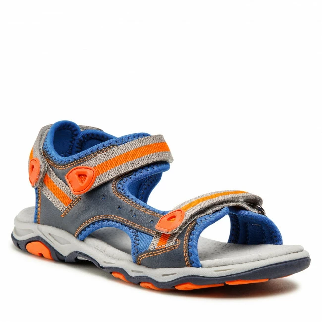 Sandals KICKERS - Kiwi 558522-30 D Bleu Marine Orange 53 Navy Blue 3 Sandals KICKERS - Kiwi 558522-30 D Bleu Marine Orange 53 Navy Blue