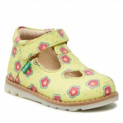 Velcro Shoes KICKERS - Nonocchi 894950-10 M June Flower 72 Yellow
