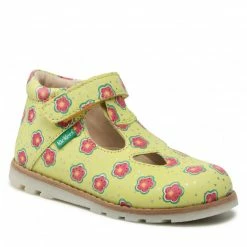 Velcro Shoes KICKERS - Nonosti KI-895193-10 S June Flowe 72 Green