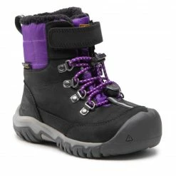 Trekker Boots Snow Boots KEEN - Greta Boot Wp 1025524 Black/Purple Black