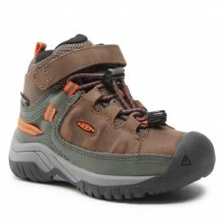 Winter Boots Trekker Boots KEEN - Targhee Mid Wp 1026296 Dark Earth/Forest Night Brown