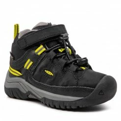 Winter Boots Trekker Boots KEEN - Targhee Mid Wp 1026297 Black/Steel Grey Black