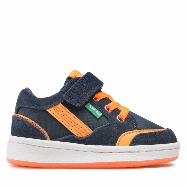 Velcro Trainers KICKERS - Bisckuit 858804-30 M Marine/Orange Navy Blue 4 Velcro Trainers KICKERS - Bisckuit 858804-30 M Marine/Orange Navy Blue - Image 2