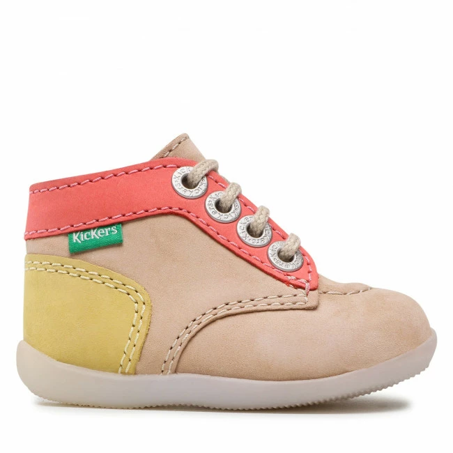 Boots KICKERS - Bonzip-2 879052-10 M Beige/ Rose Jaune 112 Beige 4 Boots KICKERS - Bonzip-2 879052-10 M Beige/ Rose Jaune 112 Beige - Image 2