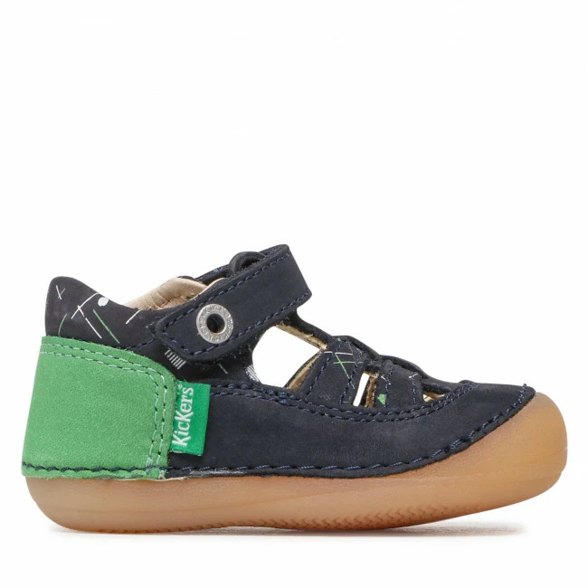 Sandals KICKERS - Sushy 895232-10 M Marine Vert Imprime 103 Navy Blue 4 Sandals KICKERS - Sushy 895232-10 M Marine Vert Imprime 103 Navy Blue - Image 2