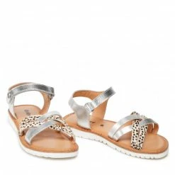 Sandals KICKERS - Betternew 858655-30 S Blanc Argent 33 Silver -Keen Discount Store 05 0000300454022 rz