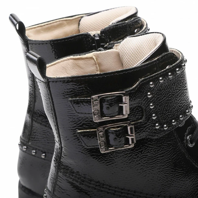 Trekker Boots Hiking Boots KICKERS - Groorock 878955-30 S Noir Vernis Black 7 Trekker Boots Hiking Boots KICKERS - Groorock 878955-30 S Noir Vernis Black - Image 5