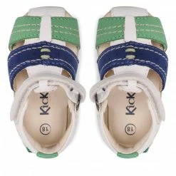 Sandals KICKERS - Bigbazar-2 785422-10-32 M Blanc Bleu Vert White, Colourful -Keen Discount Store 06 0000300454244 rz