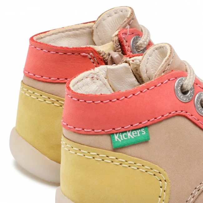 Boots KICKERS - Bonzip-2 879052-10 M Beige/ Rose Jaune 112 Beige 8 Boots KICKERS - Bonzip-2 879052-10 M Beige/ Rose Jaune 112 Beige - Image 6