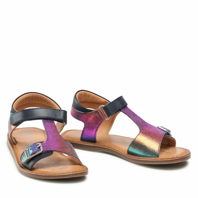 Sandals KICKERS - Diazz 784457-30-51 D Bleu Fonce Metallise Navy Blue 7 Sandals KICKERS - Diazz 784457-30-51 D Bleu Fonce Metallise Navy Blue - Image 5