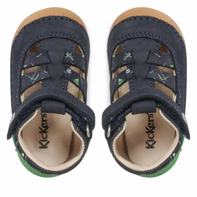 Sandals KICKERS - Sushy 895232-10 M Marine Vert Imprime 103 Navy Blue 8 Sandals KICKERS - Sushy 895232-10 M Marine Vert Imprime 103 Navy Blue - Image 6